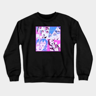 Ahegao PopArt Faces Crewneck Sweatshirt